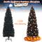 Costway 6ft. Unlit Black Slim Artificial Christmas Tree
